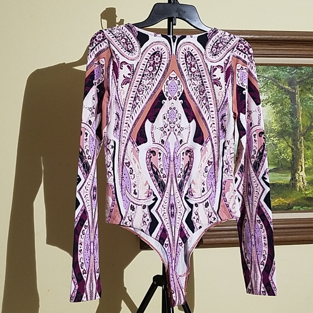 Free people long sleeve body suit L4 - Picture 5 of 8